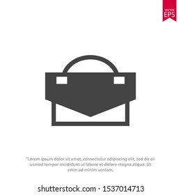 Bag icon template design. Shopping bag vector illustration