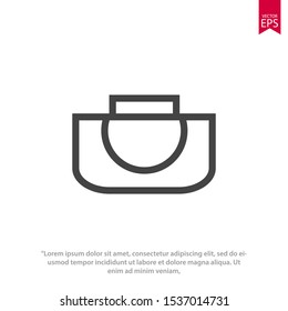 Bag icon template design. Shopping bag vector illustration