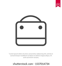 Bag icon template design. Shopping bag vector illustration