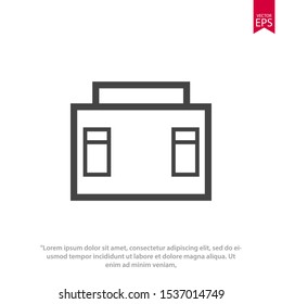 Bag icon template design. Shopping bag vector illustration