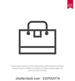 Bag icon template design. Shopping bag vector illustration