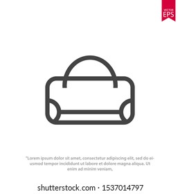 Bag icon template design. Shopping bag vector illustration