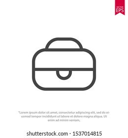 Bag icon template design. Shopping bag vector illustration