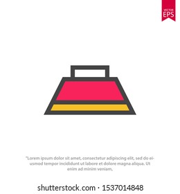 Bag icon template design. Shopping bag vector illustration