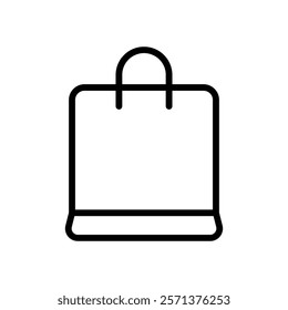 Bag icon Thin vector set