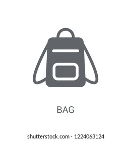 Bag icon. Trendy Bag logo concept on white background from Clothes collection. Suitable for use on web apps, mobile apps and print media.