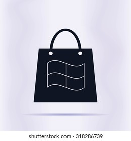 bag icon vector