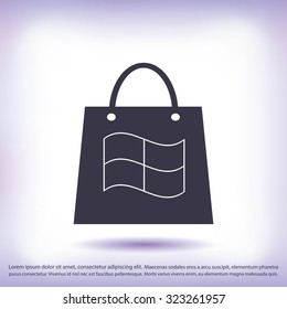 bag icon vector