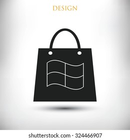 bag icon vector