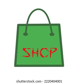 bag icon vector, business name can be changed