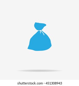 Bag icon. Vector concept illustration for design.