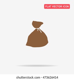 Bag icon. Vector concept illustration for design.