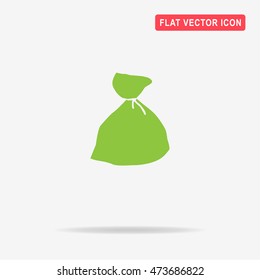 Bag icon. Vector concept illustration for design.