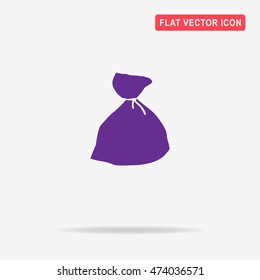 Bag icon. Vector concept illustration for design.