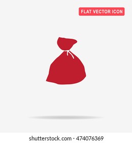 Bag icon. Vector concept illustration for design.