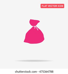 Bag icon. Vector concept illustration for design.