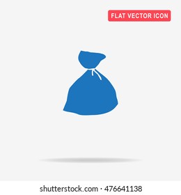 Bag icon. Vector concept illustration for design.