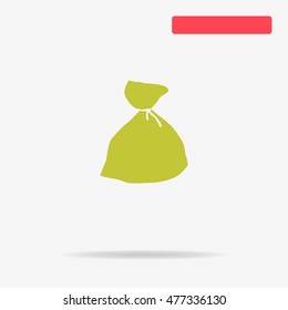 Bag icon. Vector concept illustration for design.