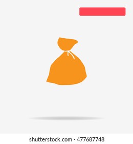 Bag icon. Vector concept illustration for design.