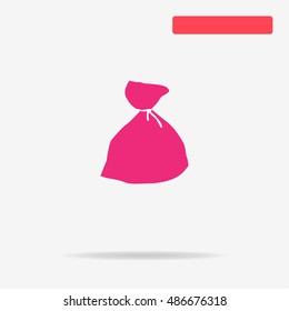 Bag icon. Vector concept illustration for design.