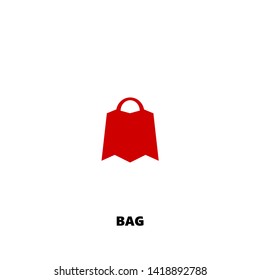 bag icon. bag vector design. sign design. red color