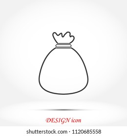 Bag icon vector, 

Vector EPS 10 illustration style