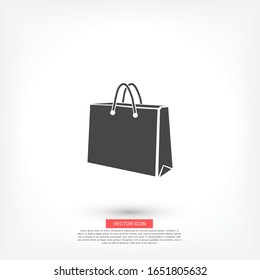 bag icon. Vector Eps 10 .package Flat Design supermarket eco. fashion packet