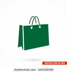bag icon. Vector Eps 10 .package Flat Design supermarket eco. fashion packet