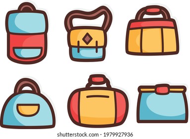 Bag icon vector eps 10