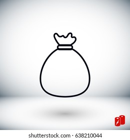 Bag icon vector, Vector EPS 10 illustration style