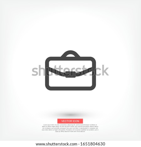 bag icon. Vector Eps 10 . Lorem Ipsum Flat Design