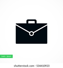 Bag icon vector, flat design best vector icon