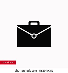 Bag icon vector, flat design best vector icon