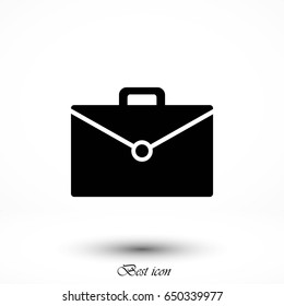 Bag icon vector, flat design best vector icon