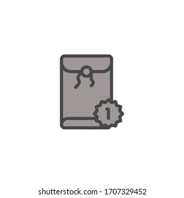 ilustración plana vectorial de icono de bolsa