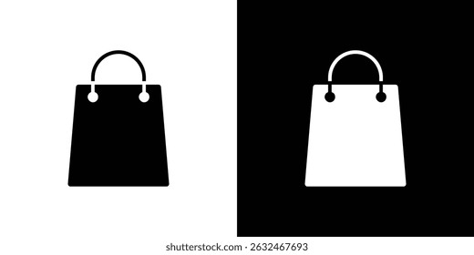 Bag icon Vector in flat style. Collection silhouettes