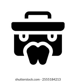 bag icon. vector glyph icon for your website, mobile, presentation, and logo design.