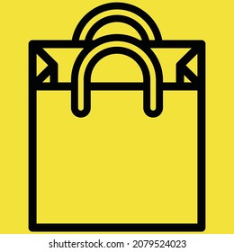 Diseño de ilustración de vector de icono de bolsa