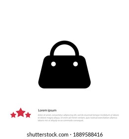 icono de bolsa. Ilustración del vector EPS 10.