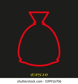 bag, icon, vector illustration EPS 10