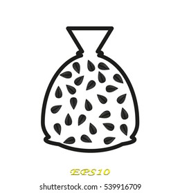 bag, icon, vector illustration EPS 10