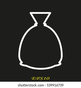 bag, icon, vector illustration EPS 10