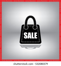 bag icon vector illustration eps10. Isolated badge for website or app 
