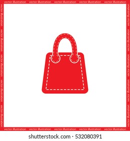 bag icon vector illustration eps10. Isolated badge for website or app