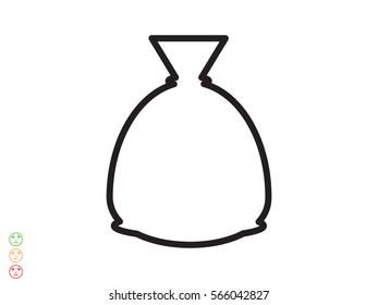 bag, icon, vector illustration eps10