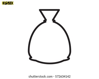 bag, icon, vector illustration eps10
