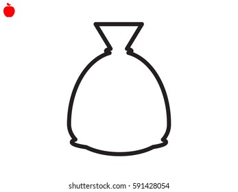 bag, icon, vector illustration eps10