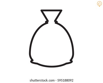 bag, icon, vector illustration eps10