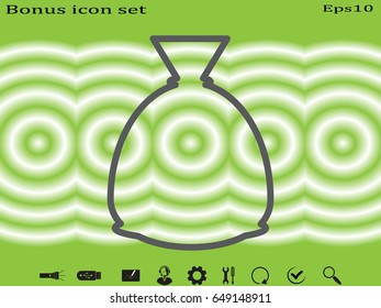 bag, icon, vector illustration eps10