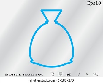 bag, icon, vector illustration eps10